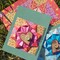 Shopping Bags 8x4.25x10.5 Inches 100Pcs Gift Bags Kraft Bags Retail Bags Green Stripe Paper Bags with Handles Bulk, 100% Recycled Paper Gift Bags